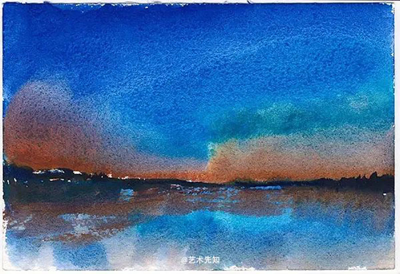 《罗马湖日落》 《罗马湖日落》