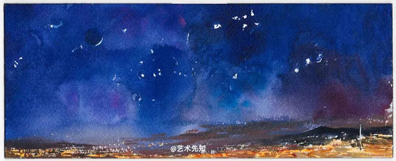 《巴塞罗那山巅落日No.1》 《巴塞罗那山巅落日No.1》