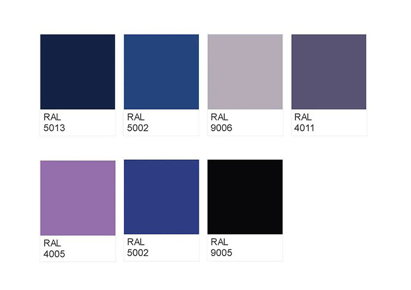 RAL钴蓝色搭配方案 RAL钴蓝色搭配方案