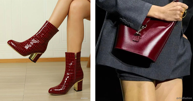 樱桃漆红色皮革 樱桃漆红色皮革